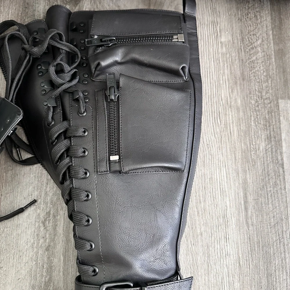 Current Mood Obsidian Boots by Dolls Kill - Picture 3 of 5